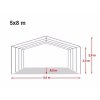 Pártystan 5x8m PVC Standard + 8ks Pivní set 200x50cm