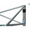 Nůžkový Párty stan 4x6m Ocelový PREMIUM - 4ks plné bočnice