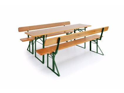 Pivní set s opěrkou 220x70x25 cm