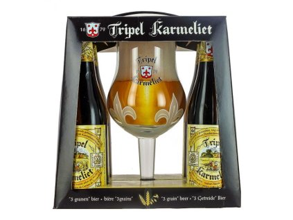 box tripel karmeliet 4 bottles glass