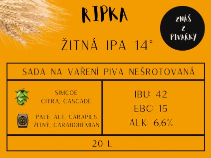 Žitná IPA 14° - sada na vaření piva