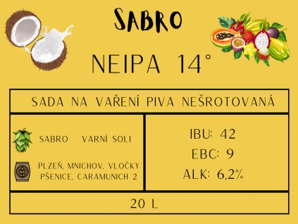 NEIPA Sabro 14° - sada na vaření piva