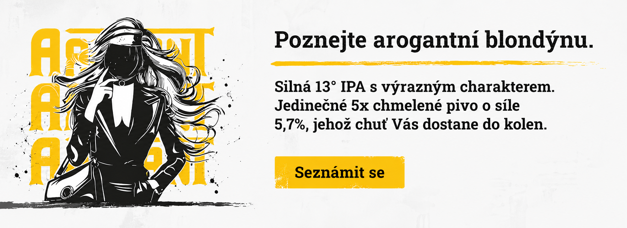 Banner Arogantní Blondýna