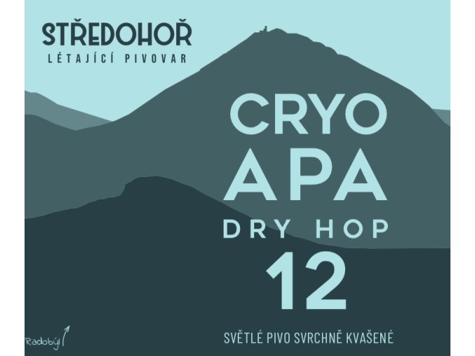 Středohoř pivo pivovar středohoří cryo APA radobyl 12