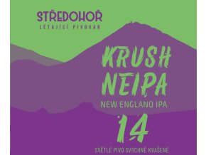 Středohoř pivo pivovar středohoří NEIPA Krush