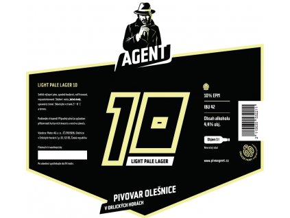 Etiketa Světlé výčepní pivo 10°