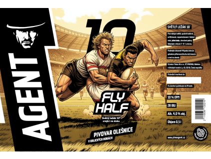 Fly Half DUB etiketa náhled na eshop
