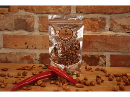Křupavé karamelizované arašídy v pivní sladině Jahoda a chilli, pečené