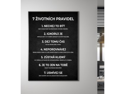 7 životních pravidel - motivační obraz