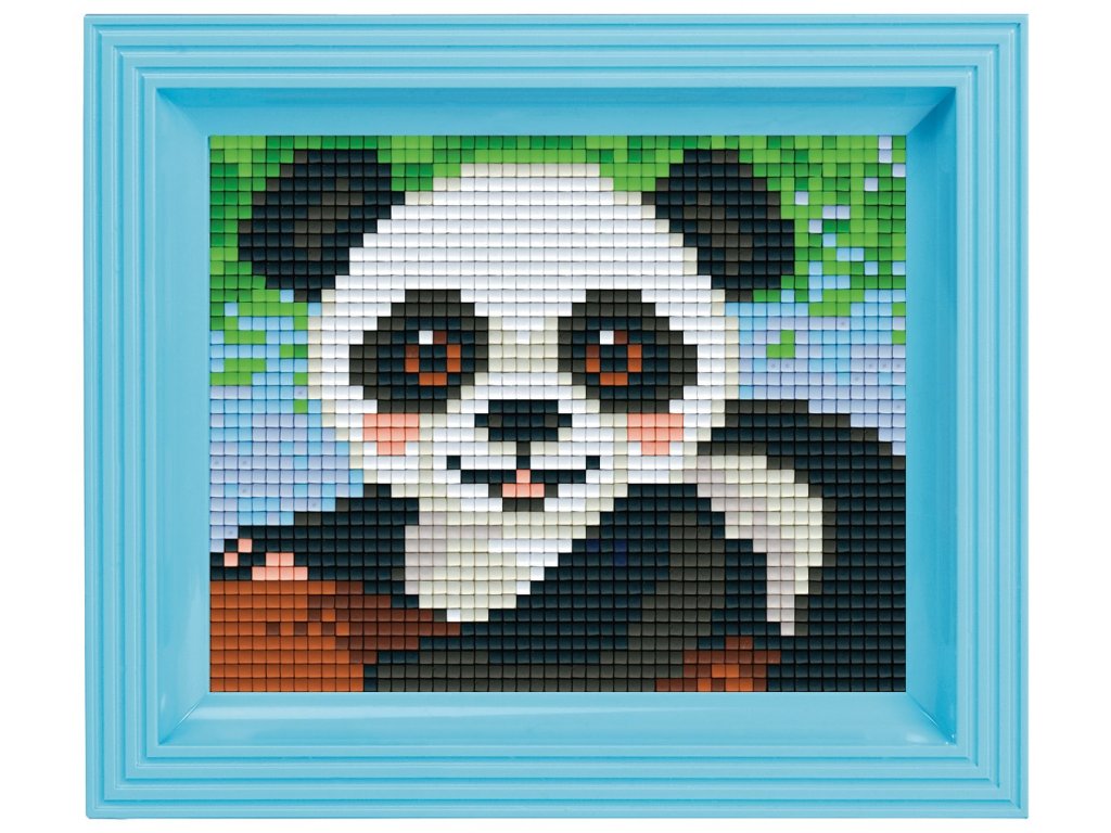 Obrázek s rámečkem 21 barev - panda
