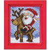 Obrázek s rámečkem 26 barev - Santa a Rudolf