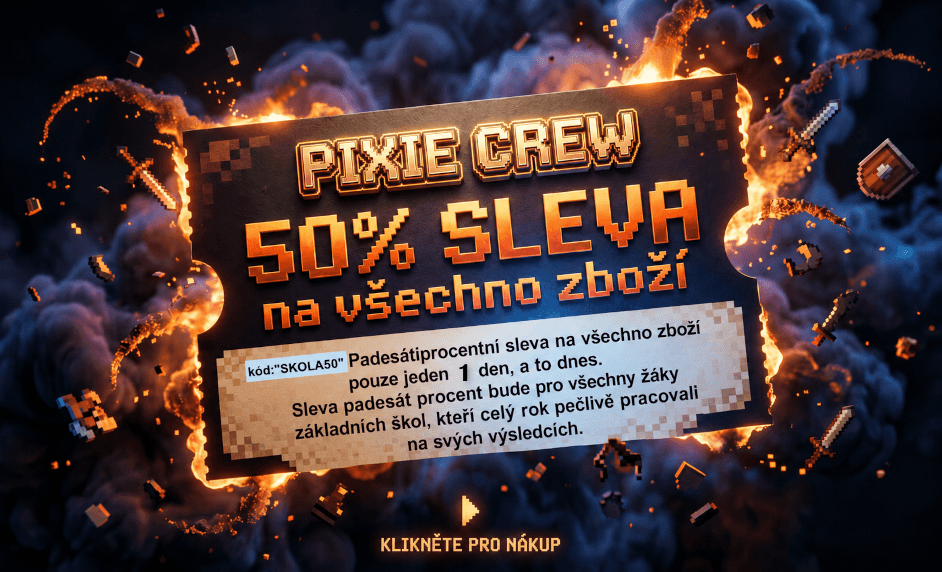 50% sleva jako dárek za vysvědčení