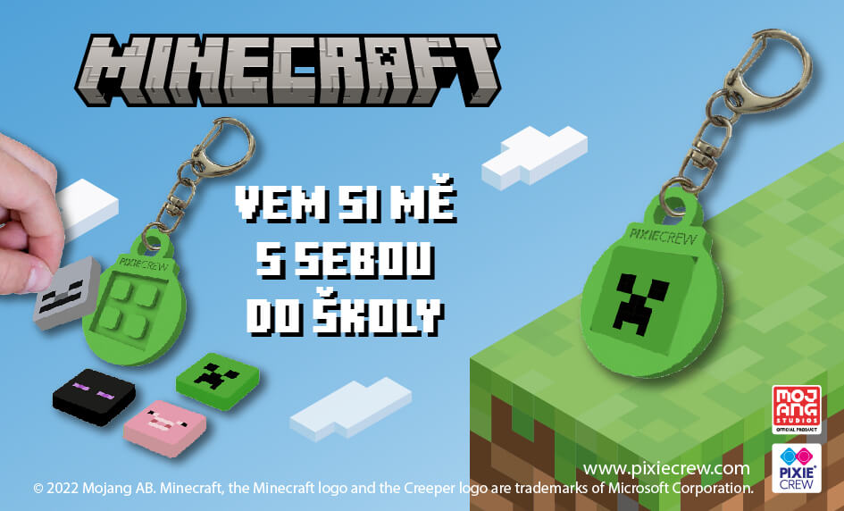 Minecraft klíčenka nebo přívěšek