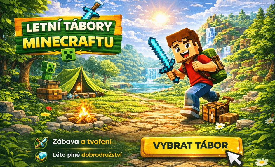 Letní příměstské tábory Minecraft - 2026