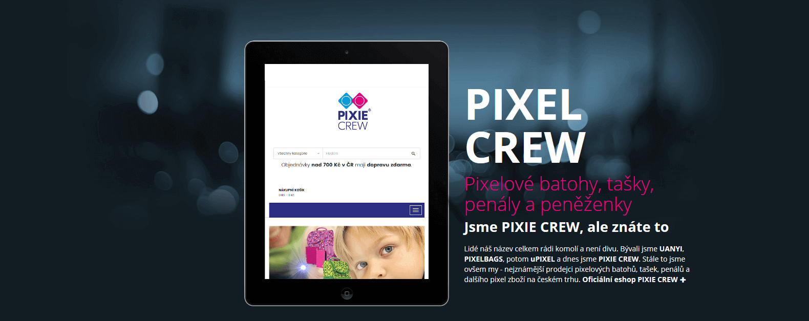 PIXEL CREW má svůj web, ačkoliv jde jen o zkomoleninu PIXIE CREW