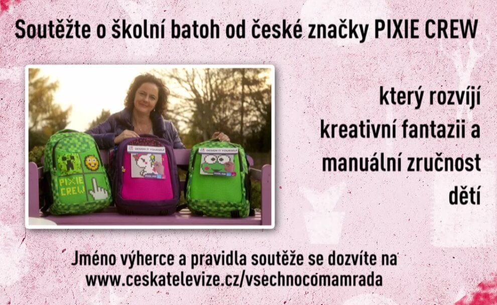 Soutěž o školní batoh PIXIE CREW v České televizi