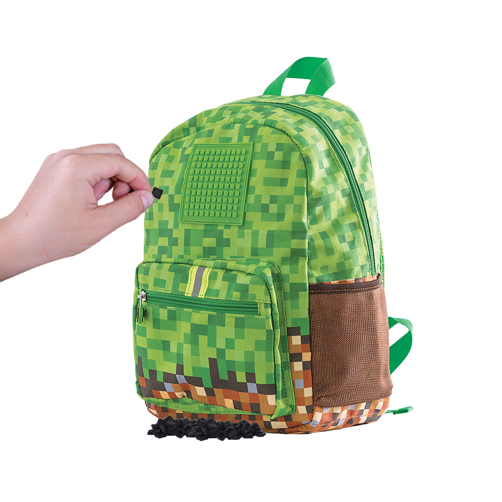 Levně PIXIE CREW dětský batoh MINECRAFT zeleno-hnědý