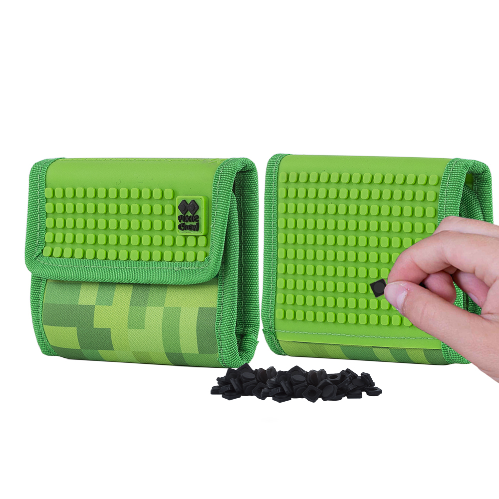 PIXIE CREW peněženka MINECRAFT zelená a hnědá kostka