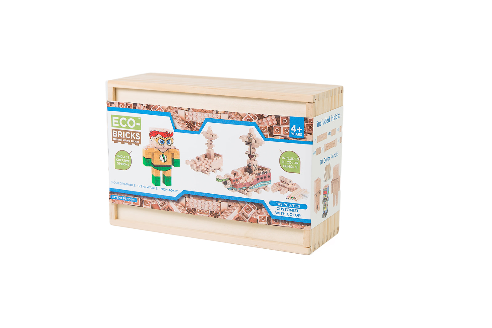 Levně Eco-bricks 145 kostek Sada 145 kostek