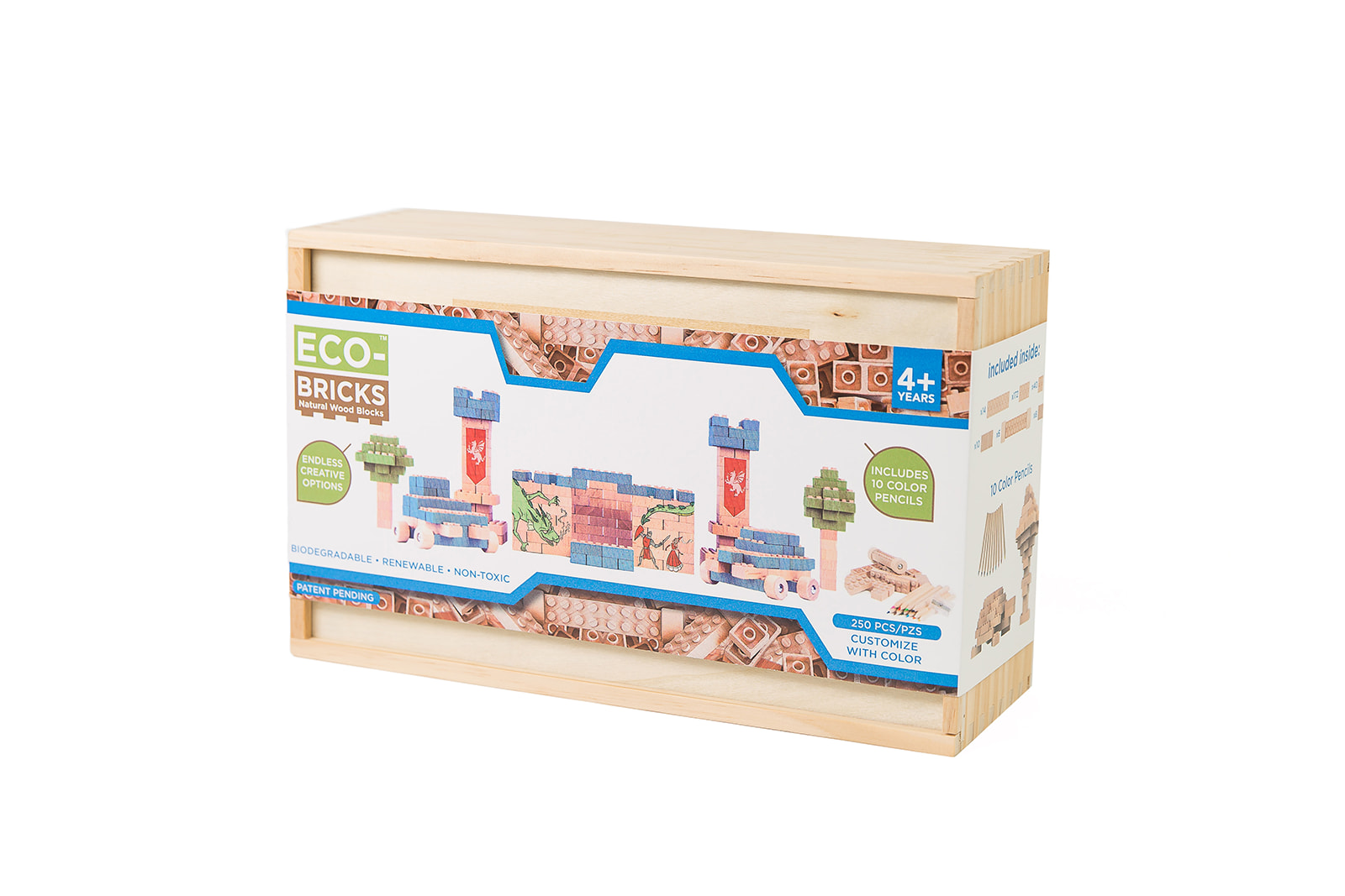 Levně Eco-bricks 250 kostek Sada 250 kostek