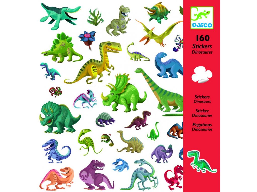 Samolepky: Dinosaury (160 ks)