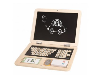 Drevený notebook s tabuľou Tooky Toys