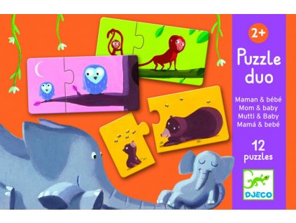 Djeco Puzzle duo Mama a bábätko