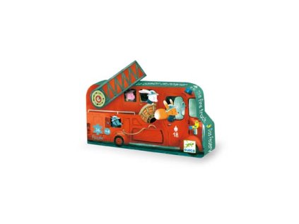 Djeco Puzzle Požiarnické auto