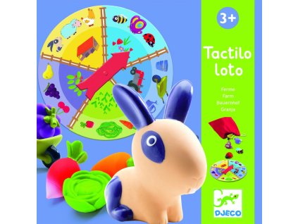 Loto s plochami na rozvíjanie hmatu Tactilo loto Farma