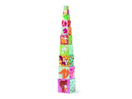 kocky pyramida lesne zvieratka djeco DJ08507 01