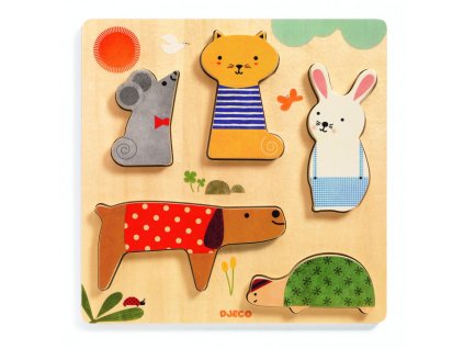 Reliéfne puzzle – Woodypets