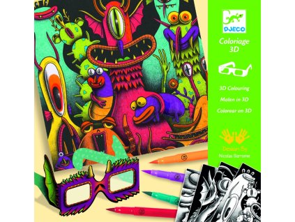 Djeco 3D Omaľovanky - Srandisti