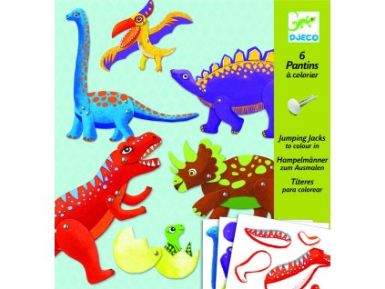 Papierové postavičky - Dinosaury