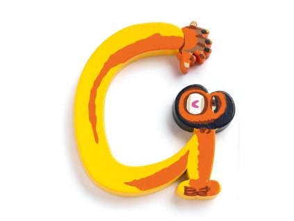 G: drevené písmeno zvieratko