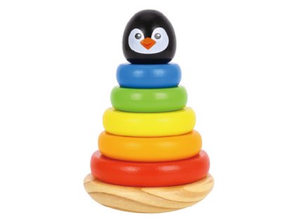 Tooky Toy Nasadzovacie krúžky Tučniak