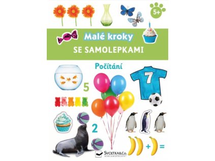 Malé kroky so samolepkami počítanie