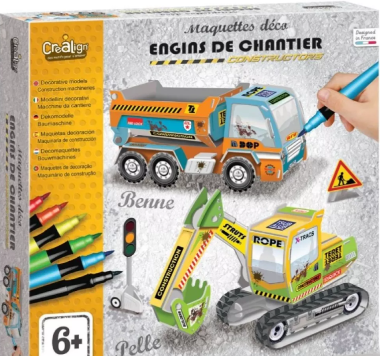 Créa Lign 3D modely Stavebné stroje