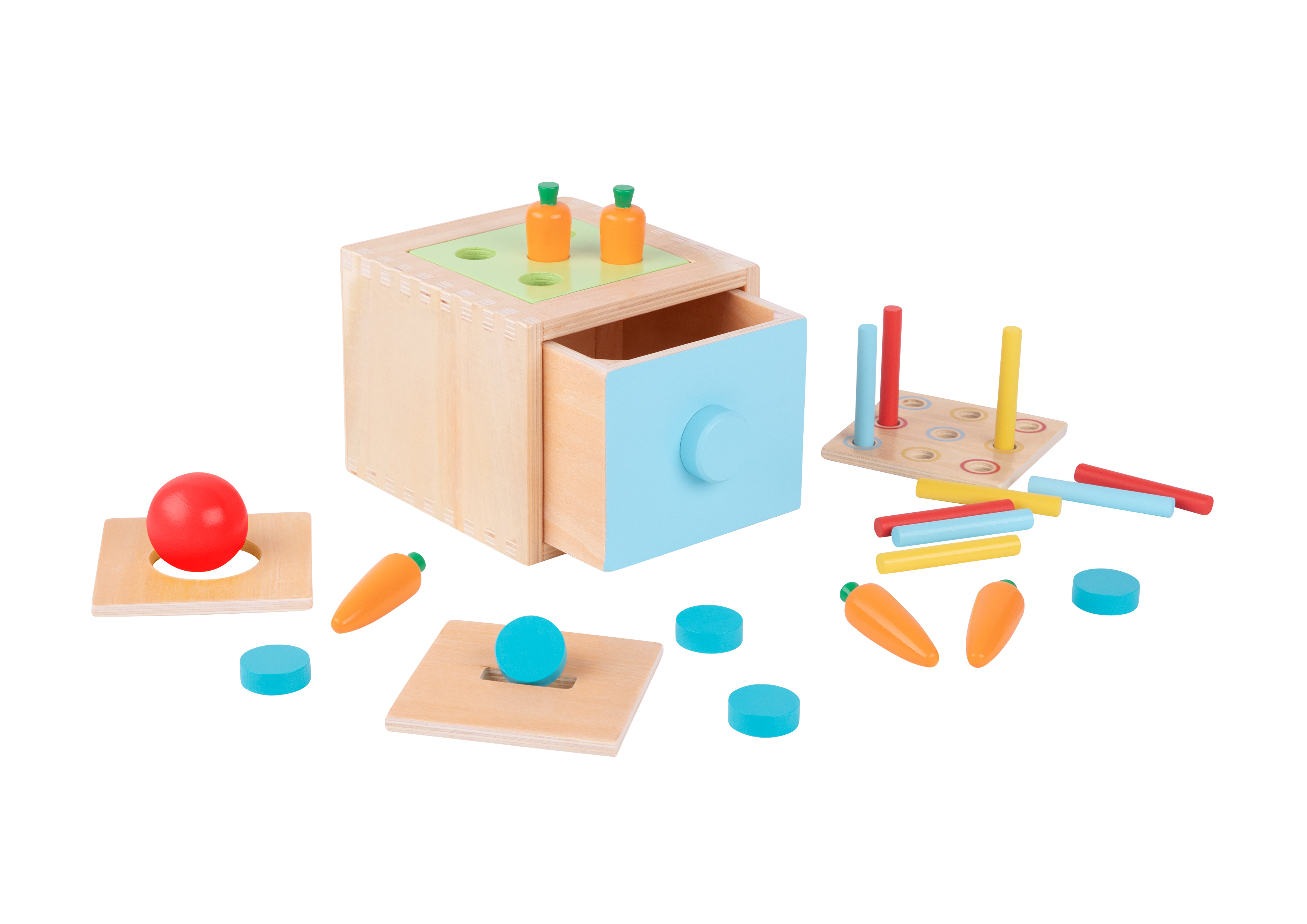 Tooky Toy Montessori box Vkládačka 4v1