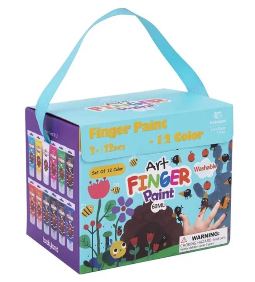 Jar Melo Prstové farby sada 12 farieb JA91418