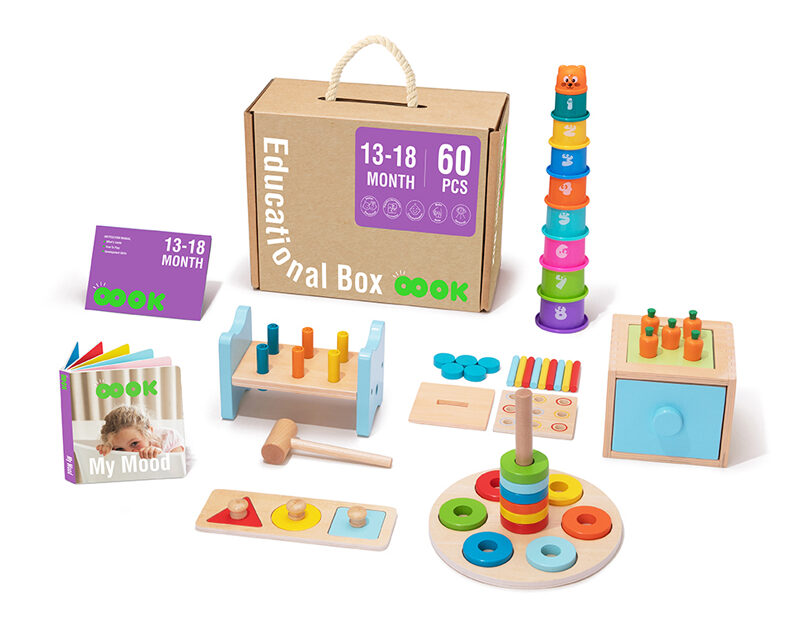 Tooky Toy 13–18 měsíců Edukační box Midi 6 ks