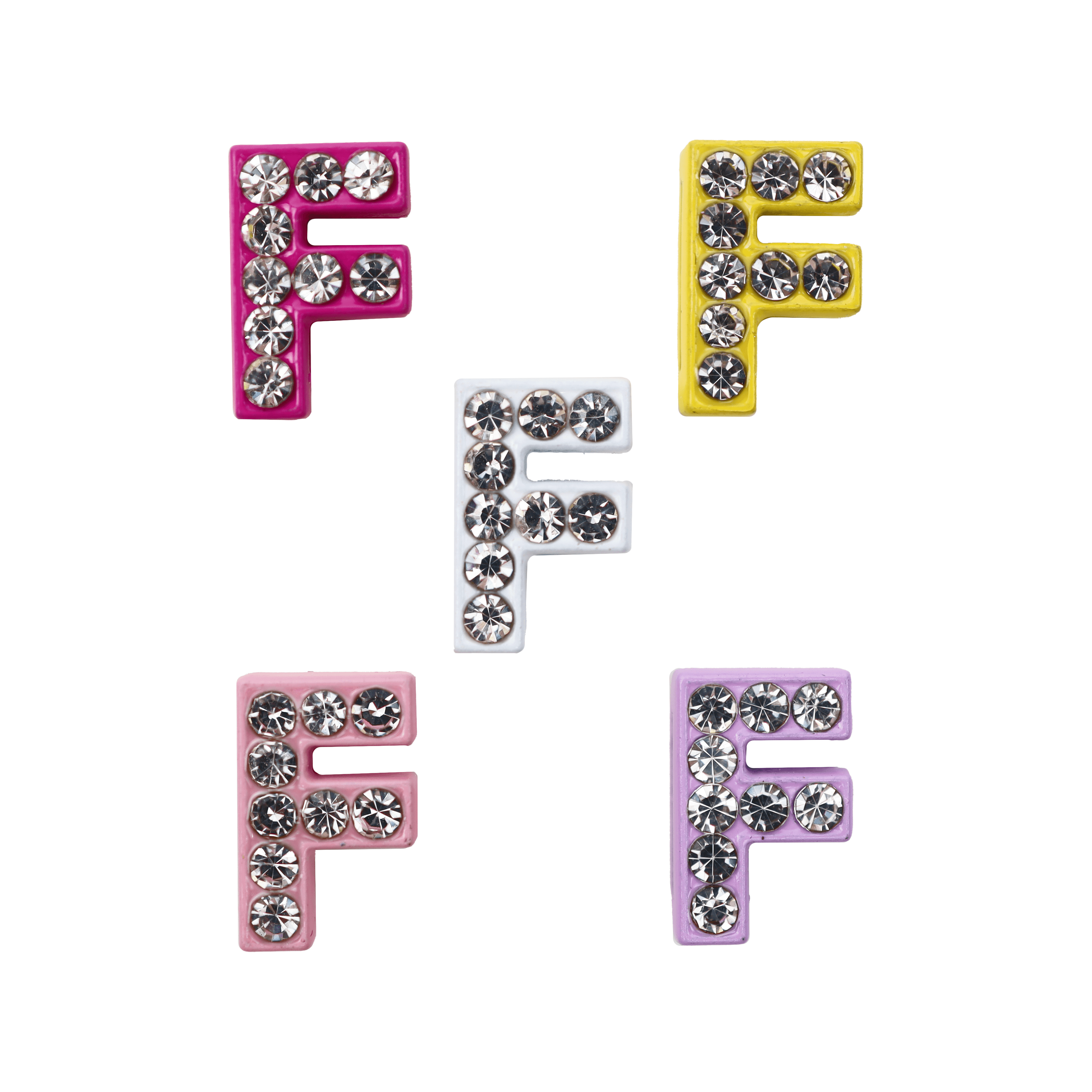 Písmeno F Přívěsek na náramek 5 ks