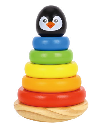 Tooky Toy Nasadzovacie krúžky Tučniak