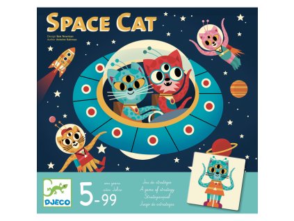 Djeco Vesmírná kočka - strategická společenská desková hra obratnosti
