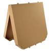 pizza krabice 30x30x3 cm, hnědá bez potisku, zkosené hrany (100 ks/balení)