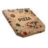 pizza krabice 33x33x3 cm, hnědá, potisk Best Pizza, zkosené hrany (100 ks/balení)