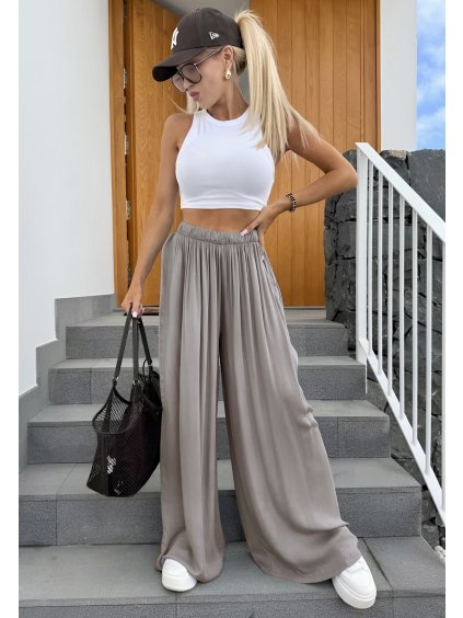 pantalon en viscose taupe 67cd6e03b06aa