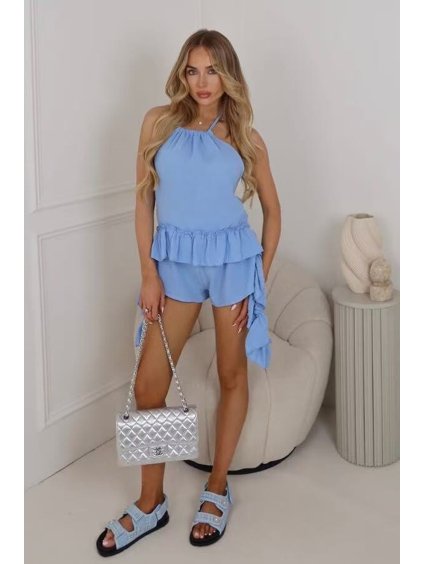 ensemble short tendance dos nu en viscose bleu ciel 68387d76e258d 11zon