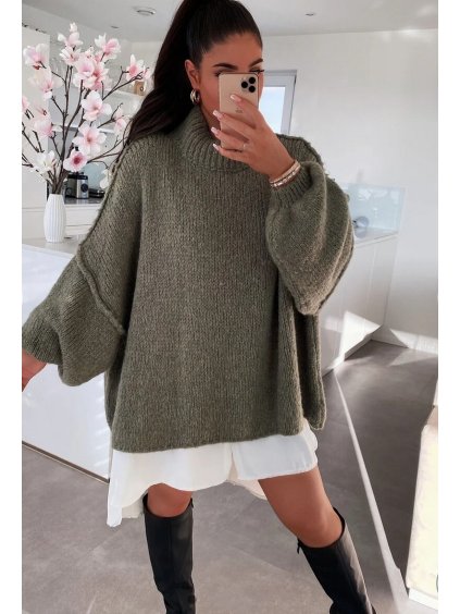 pulls en laine olive 68cad62d20c08