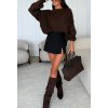 pulls maille laine tres doux marron fonce 68beb815d7659