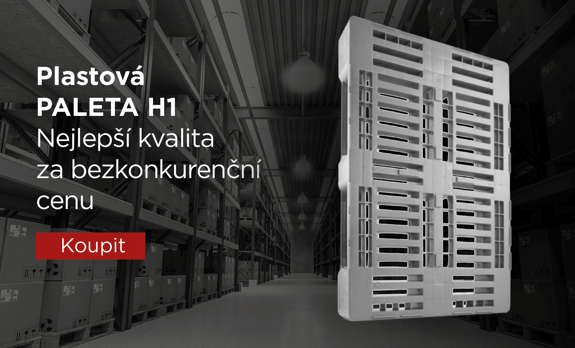 Nejlepší kvalita plastové palety H1 na trhu za skvělou cenu